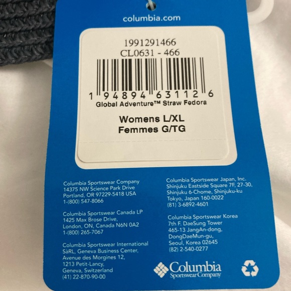 NWT Columbia Women’s NAVY Fedora - Picture 5 of 5